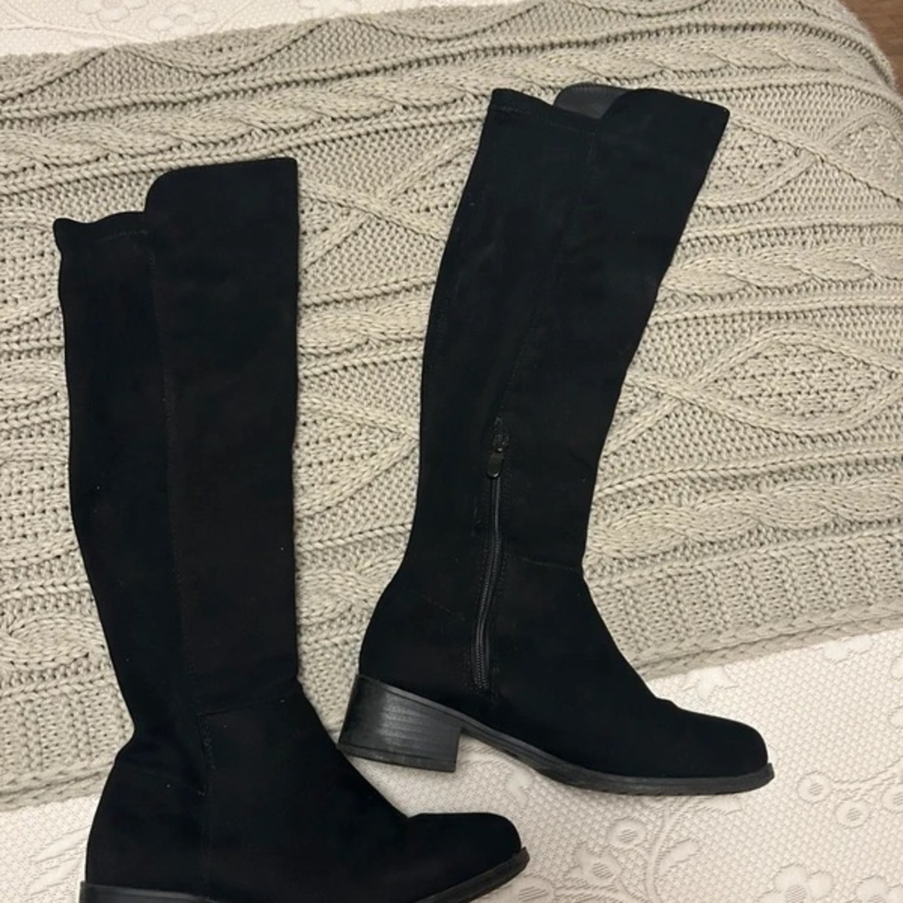 New Look Black Heeled Boots
